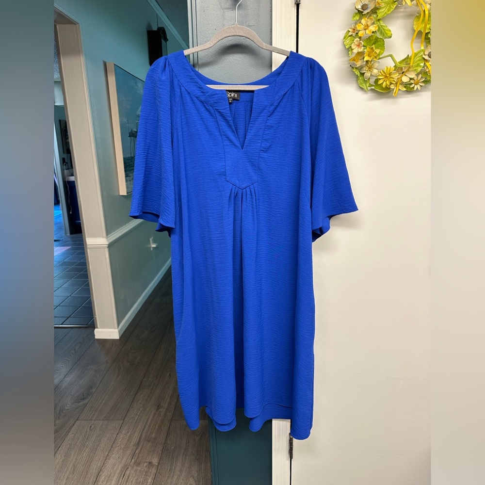 Spin Royal blue shift dress size 3X
